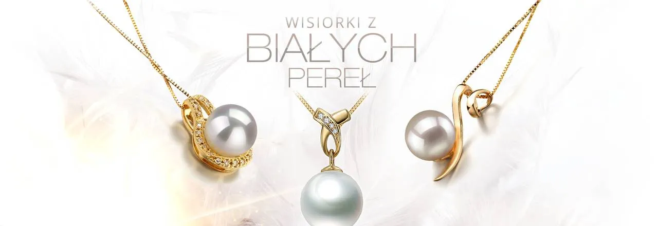 PearlsOnly Wisiorki z białych pereł