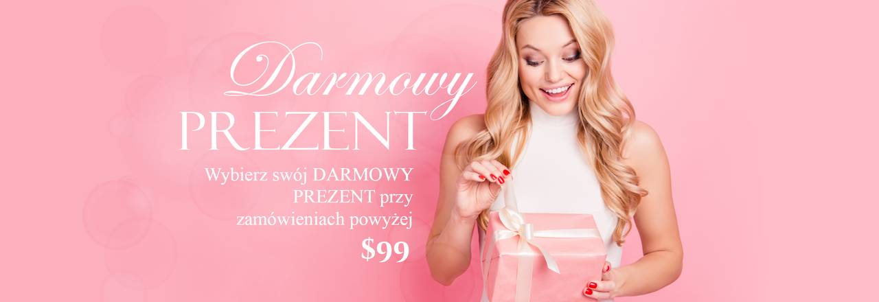 Landing banner for Darmowy prezent przy zamówieniu powyżej 820